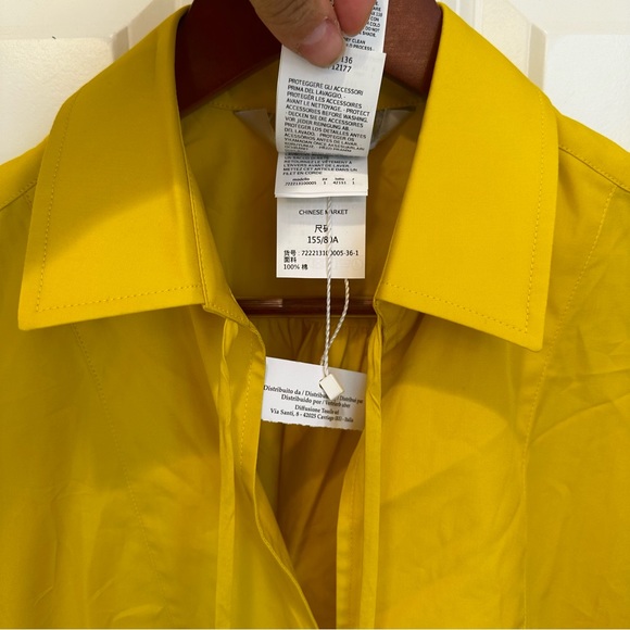 SOLD! on ebay MaxMara Poplin Fedora label-cut Full-Sleeve Tunic DressSize:IT36 - Picture 11 of 13